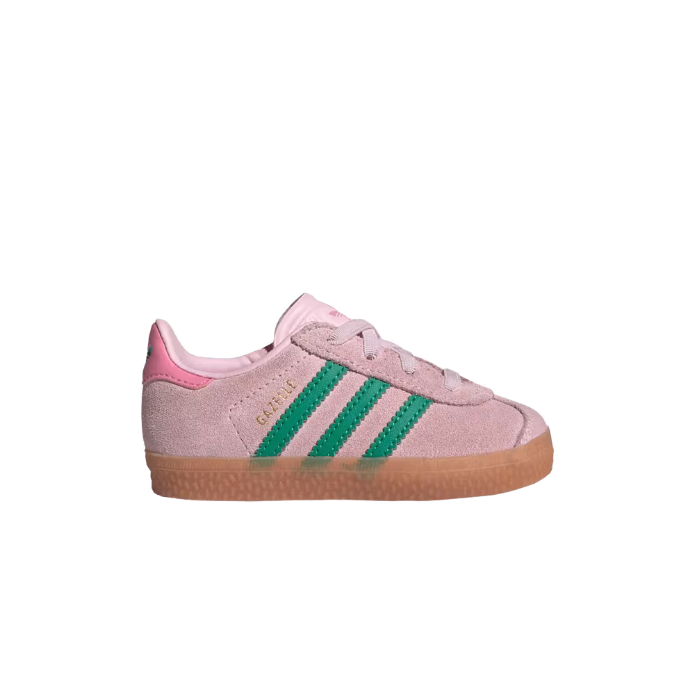 adidas Gazelle Comfort Closure EL I Clear Pink Court Green