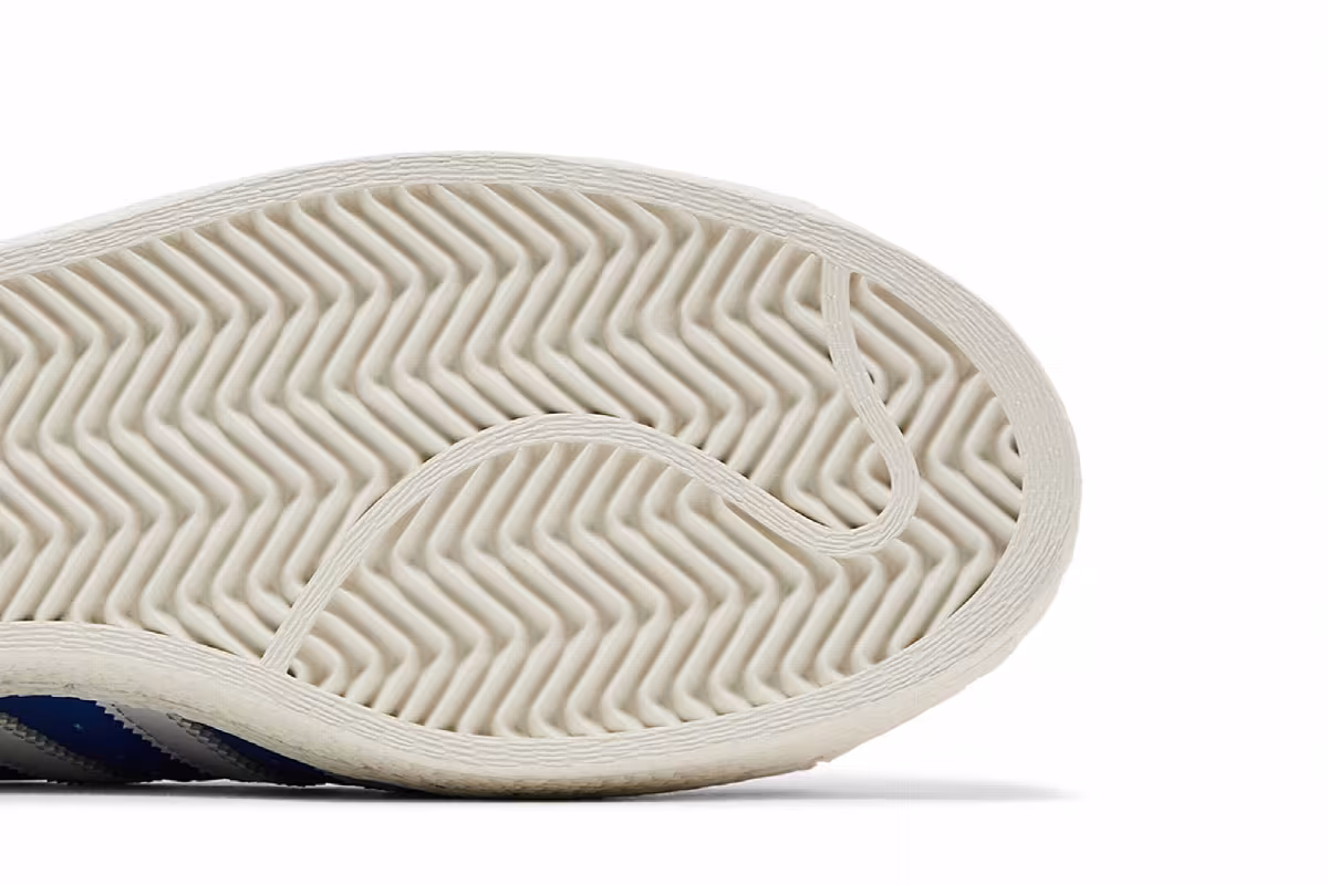 BAPE x adidas Superstar Vintage Blue White, view 6