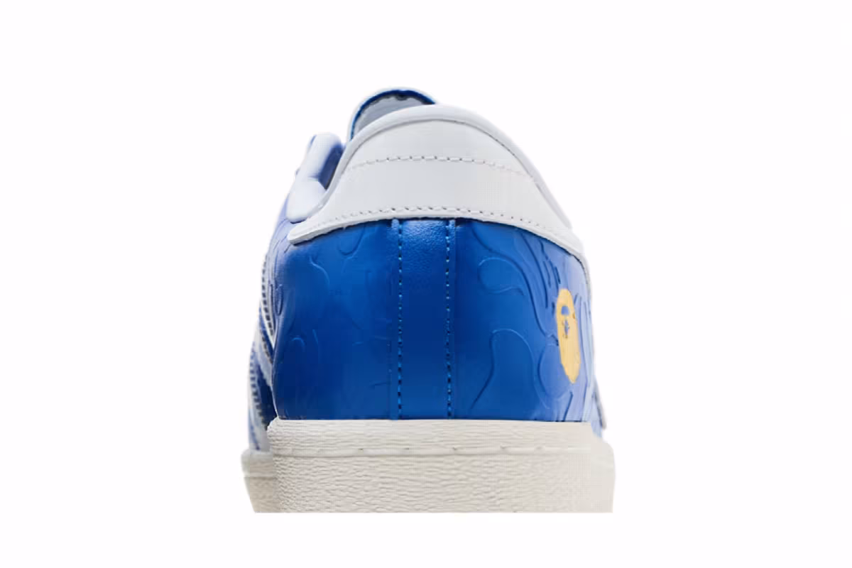 BAPE x adidas Superstar Vintage Blue White, view 8