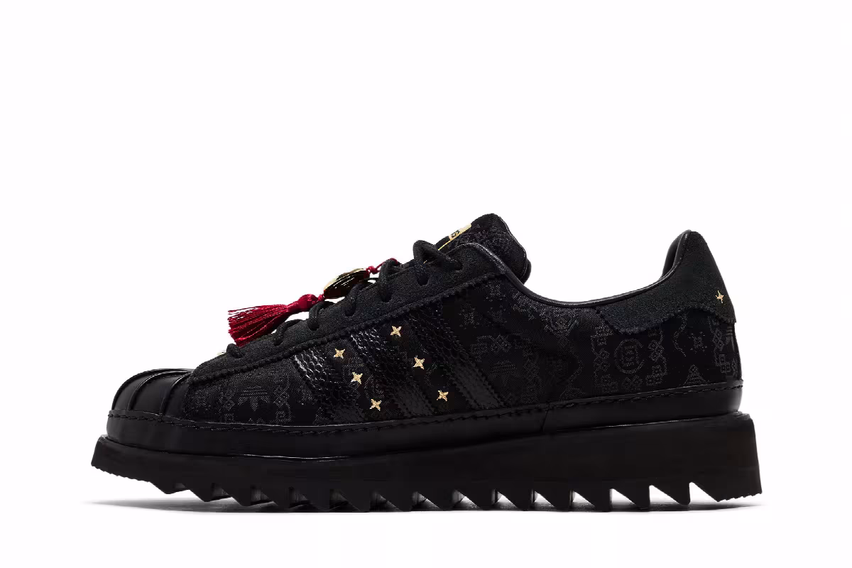 CLOT x adidas Superstar Chinese New Year, view 4