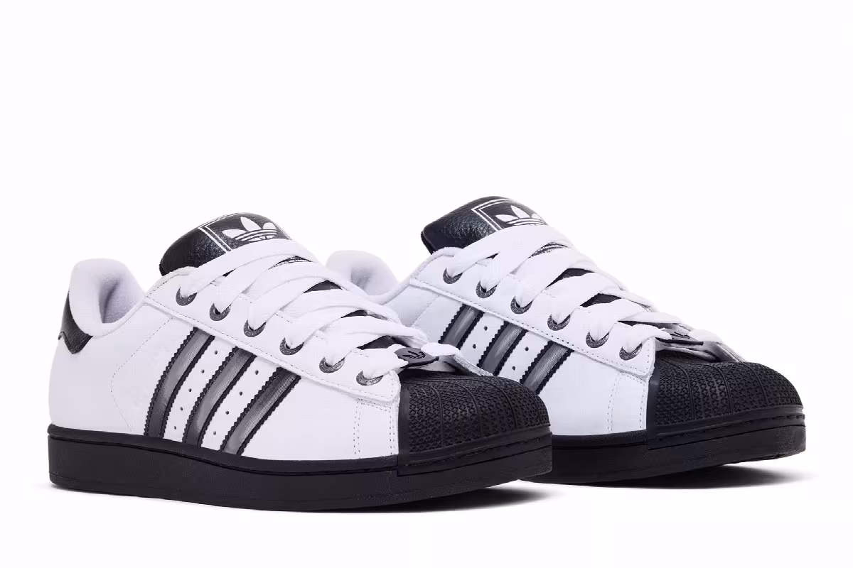 adidas Superstar 2 White Lenticular Stripes, view 9