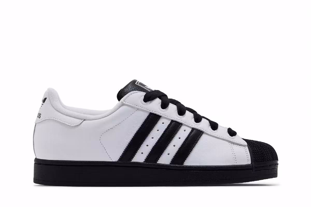 adidas Superstar 2 White Black Sole, view 2