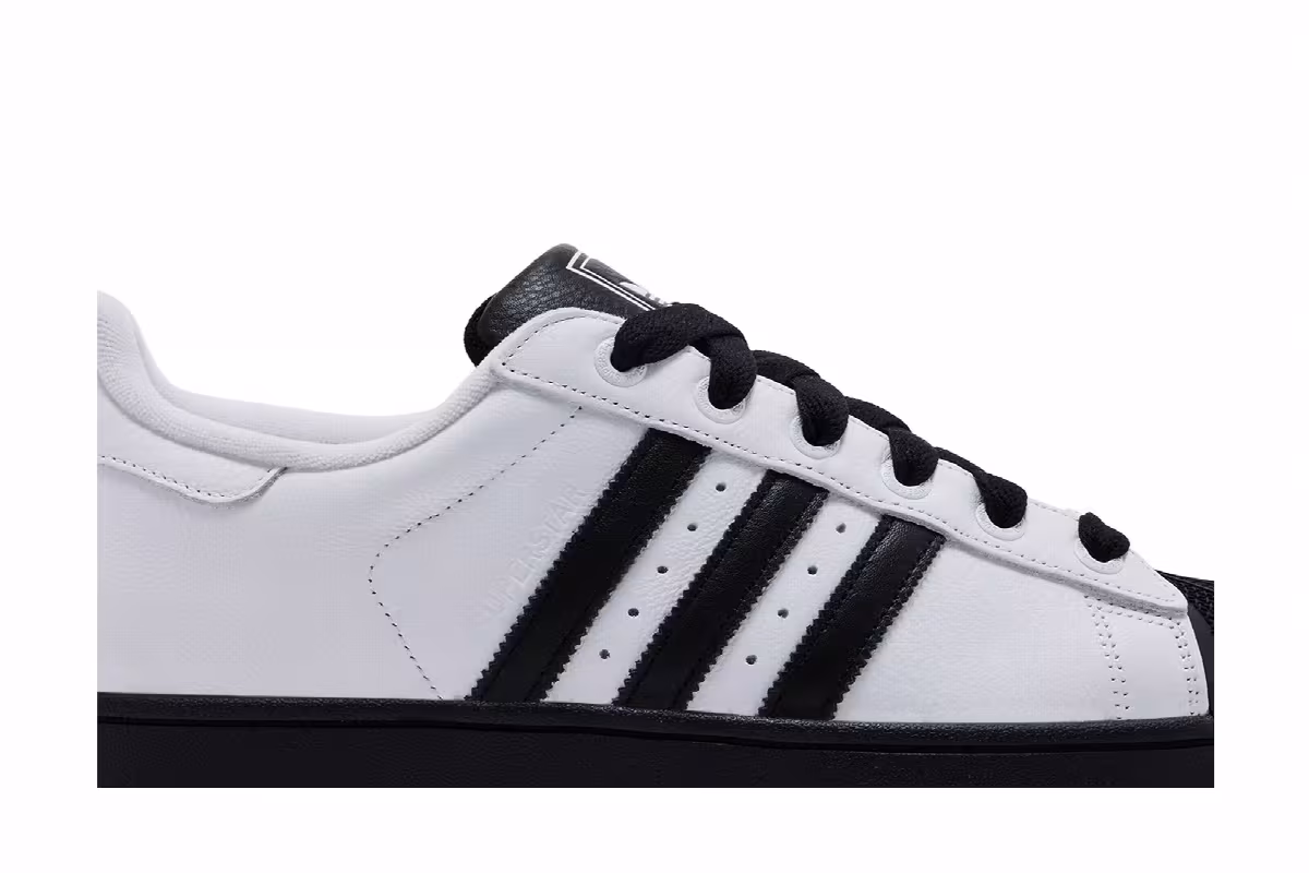 adidas Superstar 2 White Black Sole, view 3