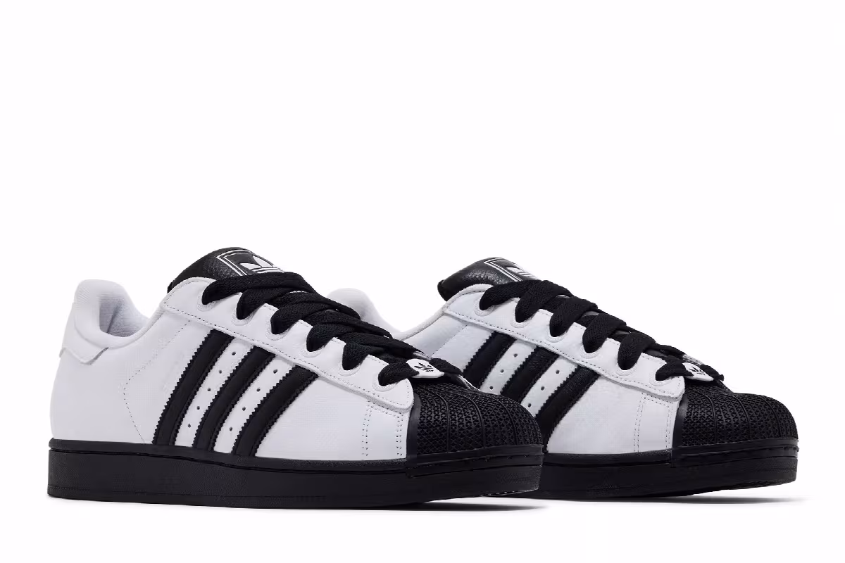 adidas Superstar 2 White Black Sole, view 9