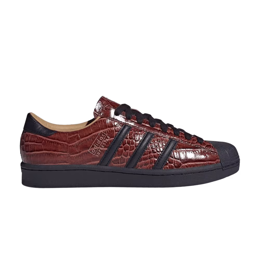 adidas Superstar Vintage Fox Brown Croc