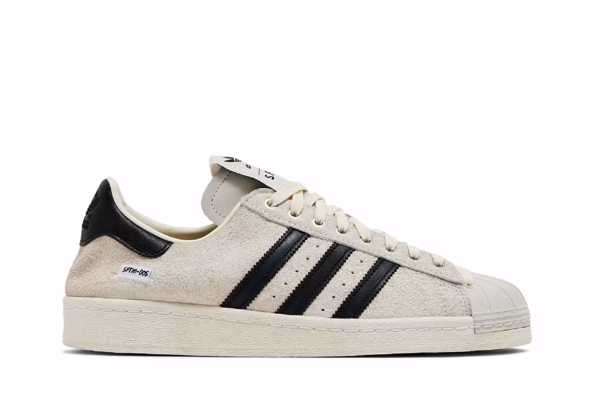 Song for the Mute x adidas Superstar 82 Cream White, view 2