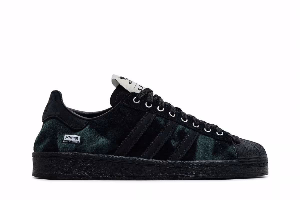 Song for the Mute x adidas Superstar 82 Black, view 2