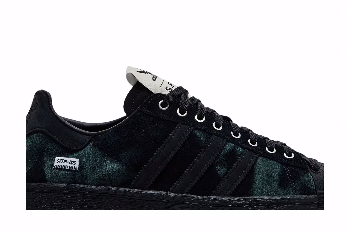 Song for the Mute x adidas Superstar 82 Black, view 3
