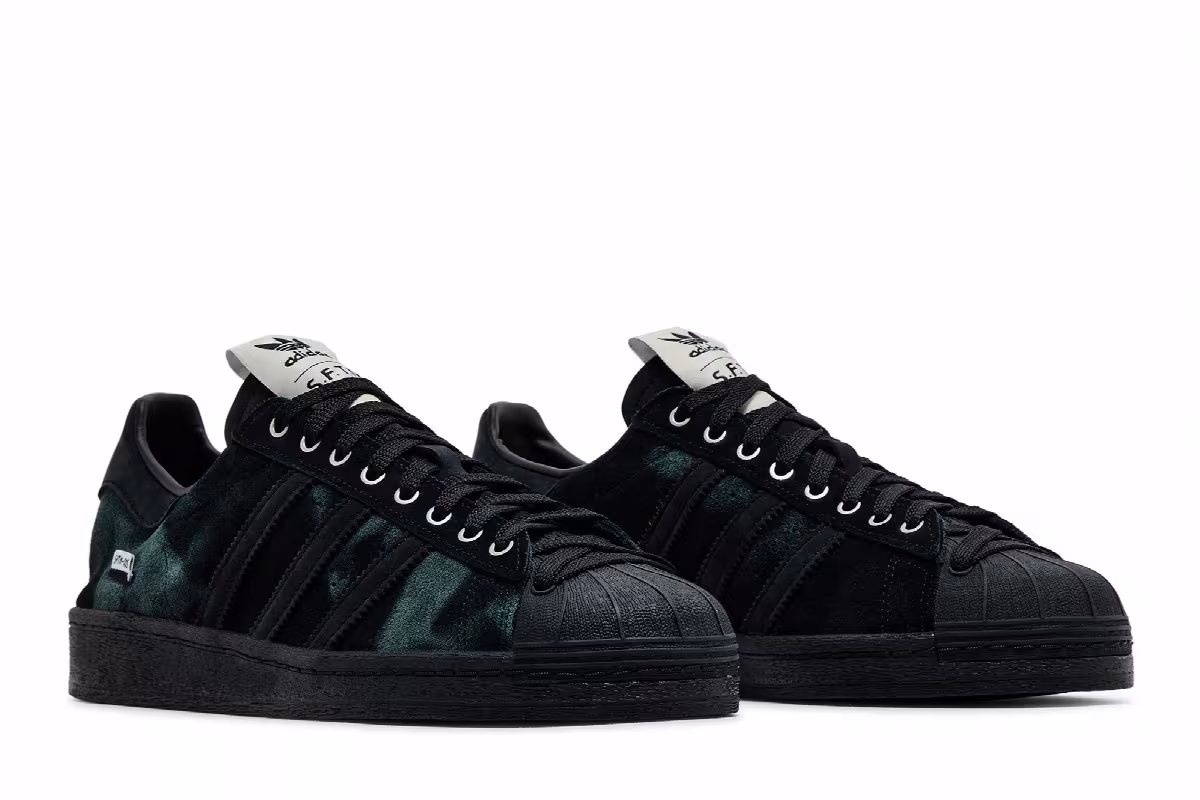 Song for the Mute x adidas Superstar 82 Black, view 9
