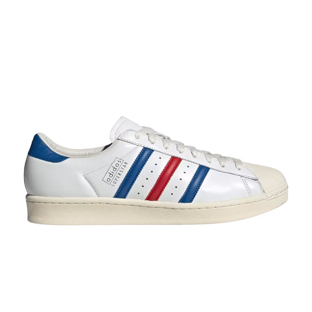 adidas Superstar Vintage Made in Germany White Blue Scarlet