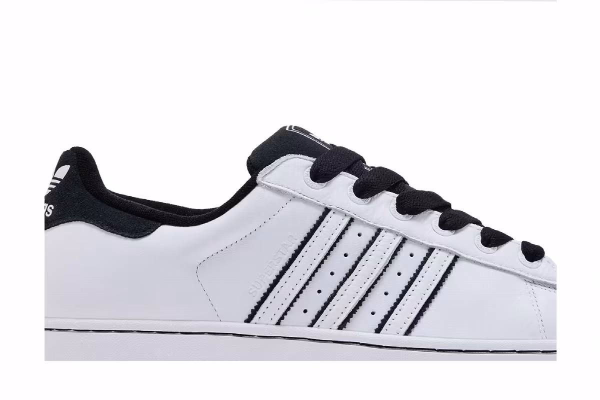 adidas Superstar 2 Cloud White Black, view 3