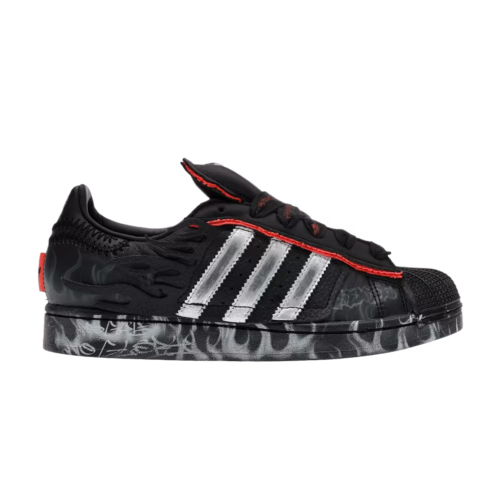 Hellstar x adidas Superstar 2 Black Flame