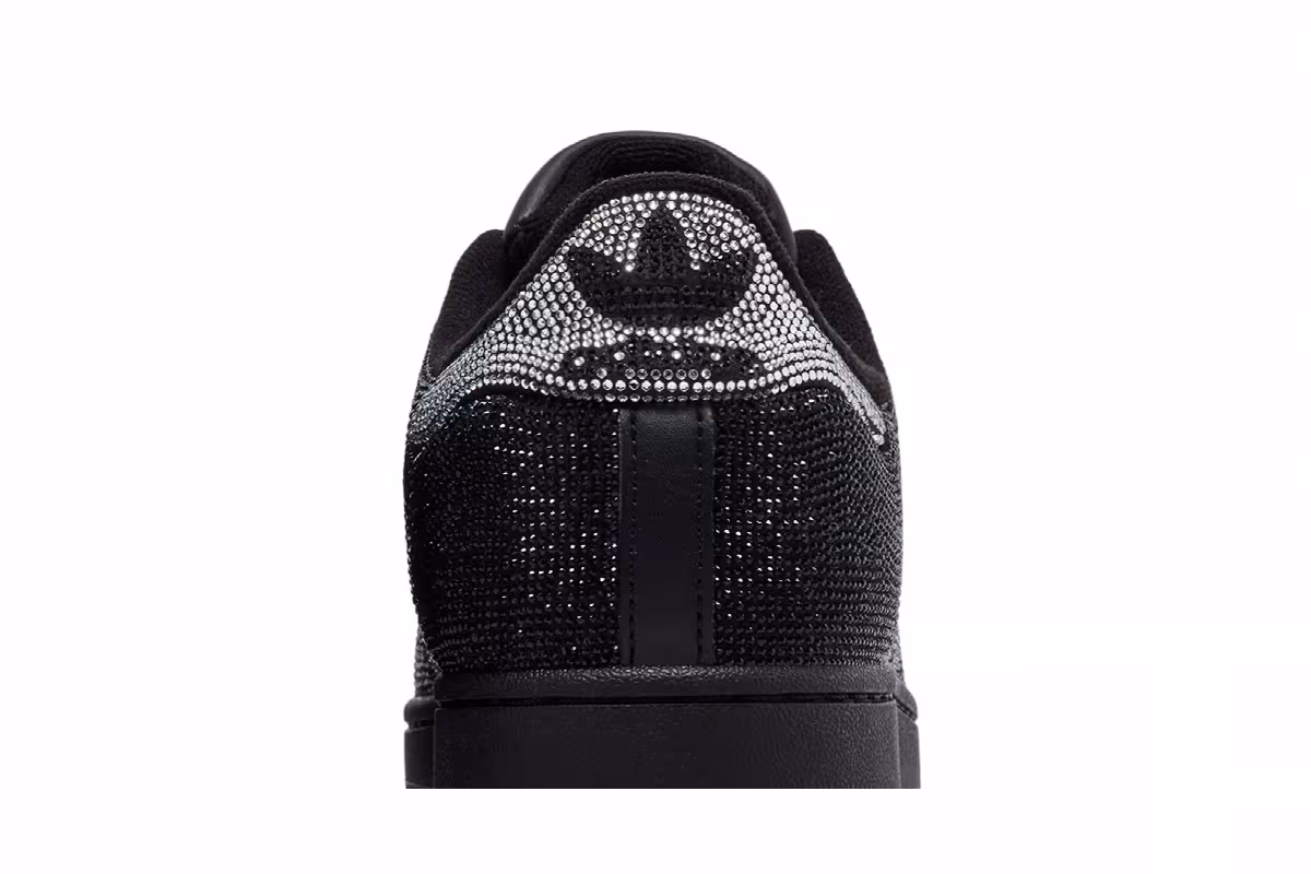 adidas Women's Superstar 2 Rhinestone Black Silver, view 8