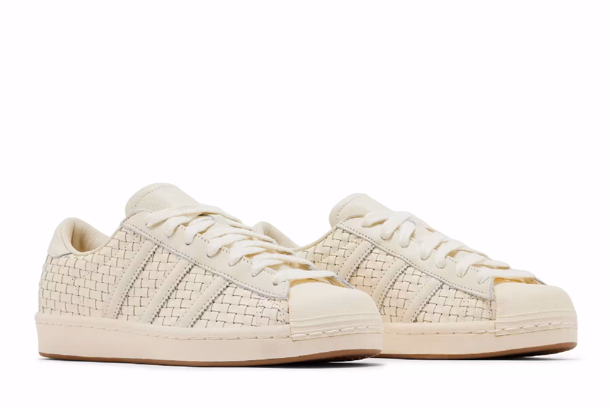 adidas Women's Originals Superstar Cream White/Cream White/Blue, view 9