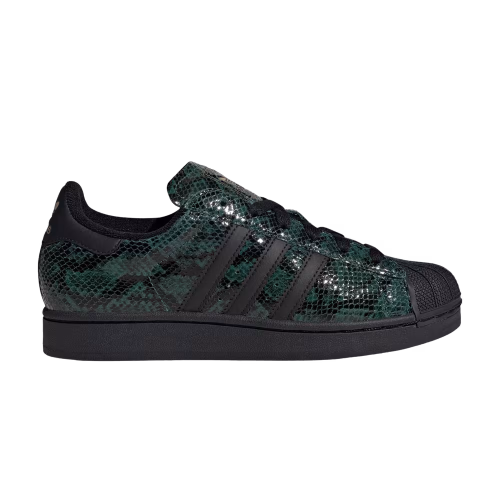 adidas Women's Superstar 2 Snakeskin Green