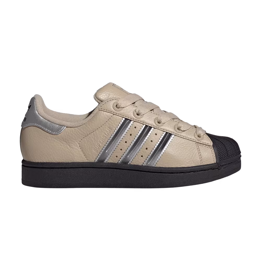 adidas Women's Superstar 2 Stone Khaki