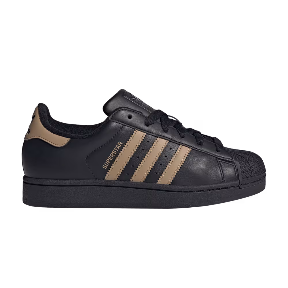 adidas Women's Superstar 2 Black Cardboard