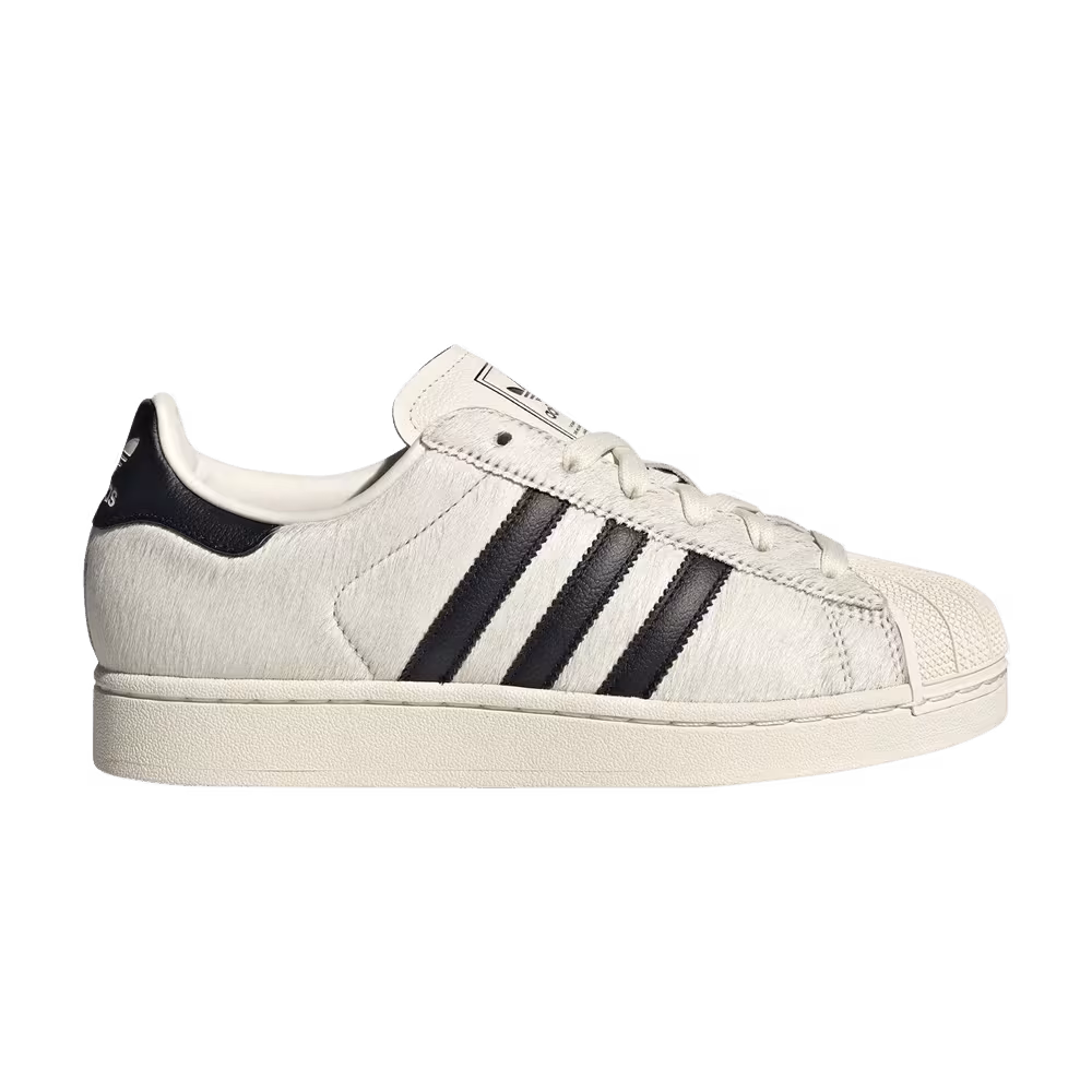 Adidas Women's Superstar 2 Off White Pony Hair