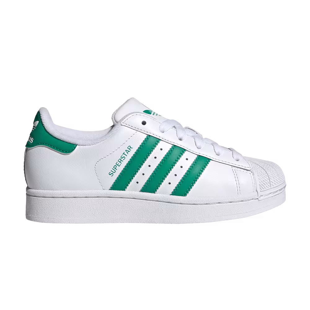 adidas Superstar 2 J White Court Green