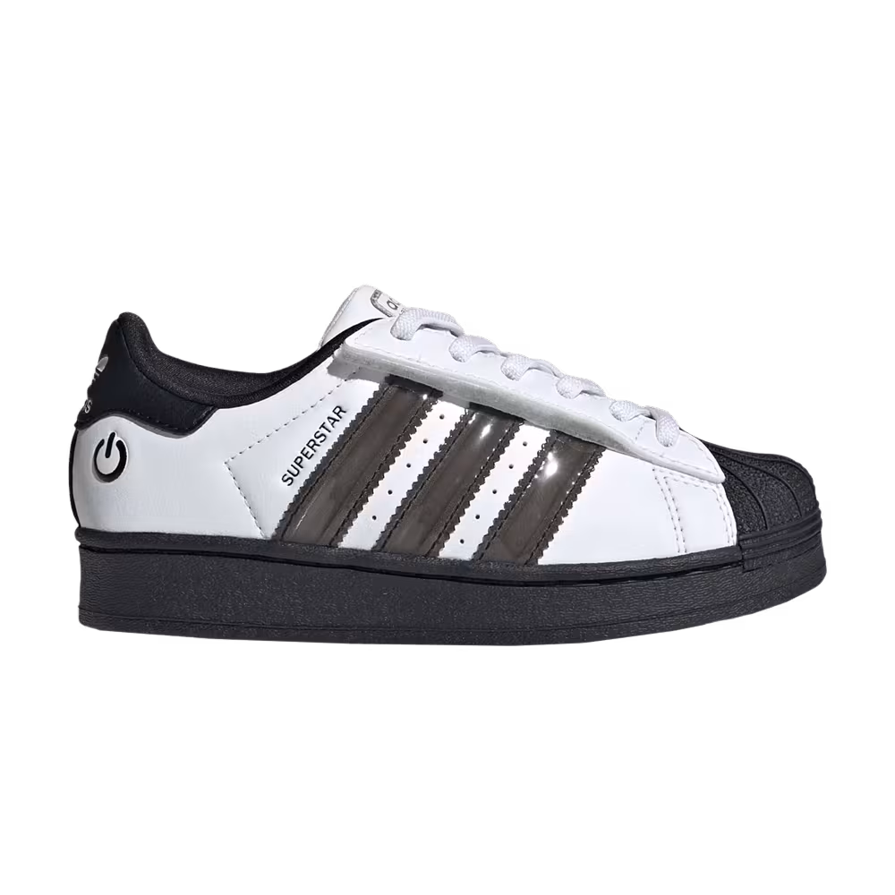 adidas Superstar Comfort Closure EL C Led Lights Stripes - White Black