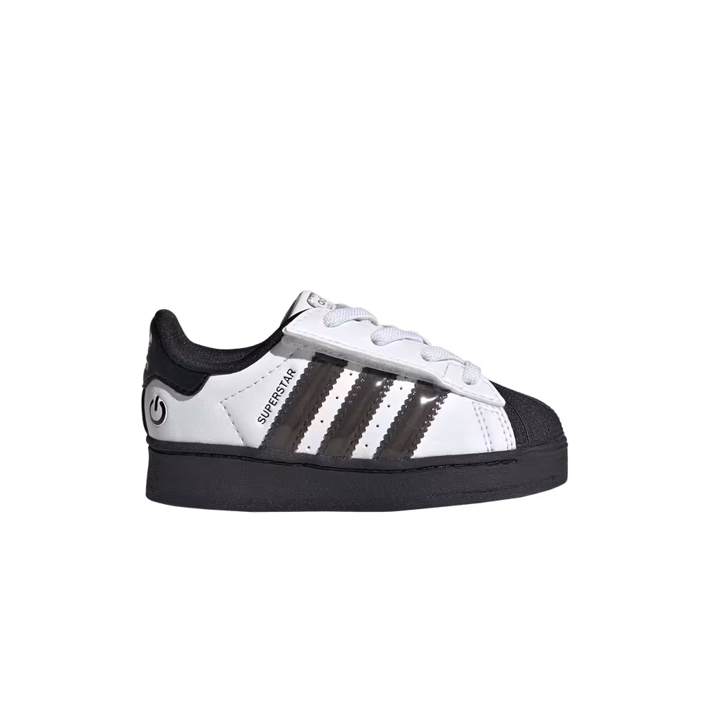 adidas Superstar Comfort Closure EL I Led Lights Stripes - White Black