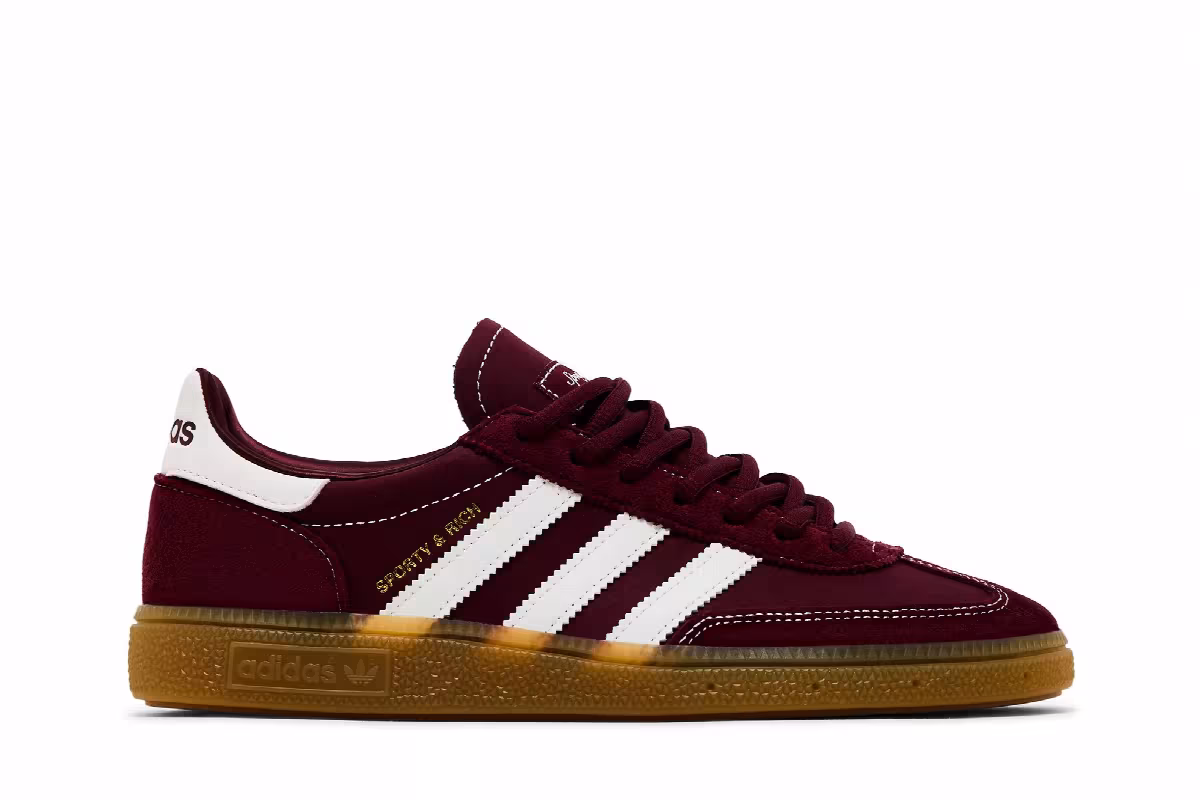 Sporty & Rich x adidas Handball Spezial Shadow Red, view 2