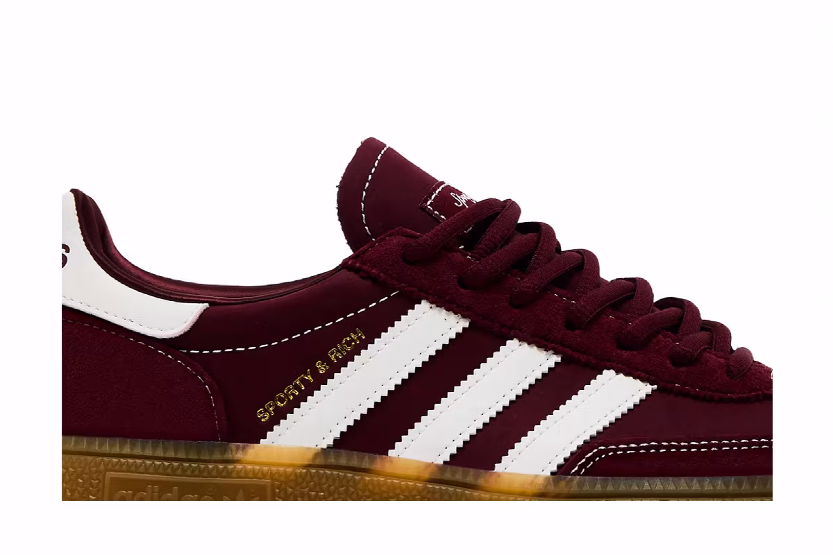 Sporty & Rich x adidas Handball Spezial Shadow Red, view 3