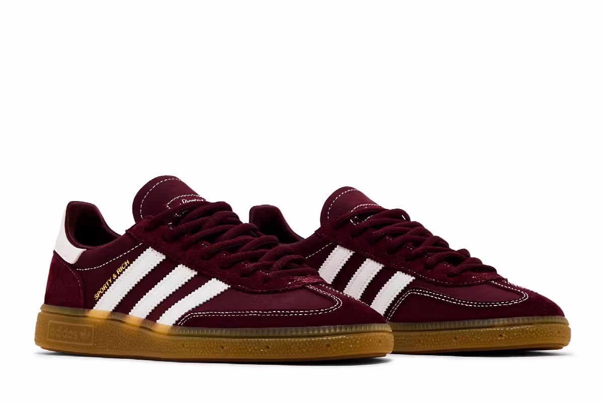 Sporty & Rich x adidas Handball Spezial Shadow Red, view 9