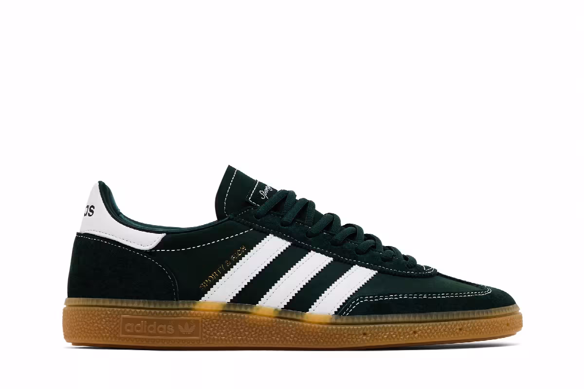 Sporty & Rich x adidas Handball Spezial Dark Green, view 2