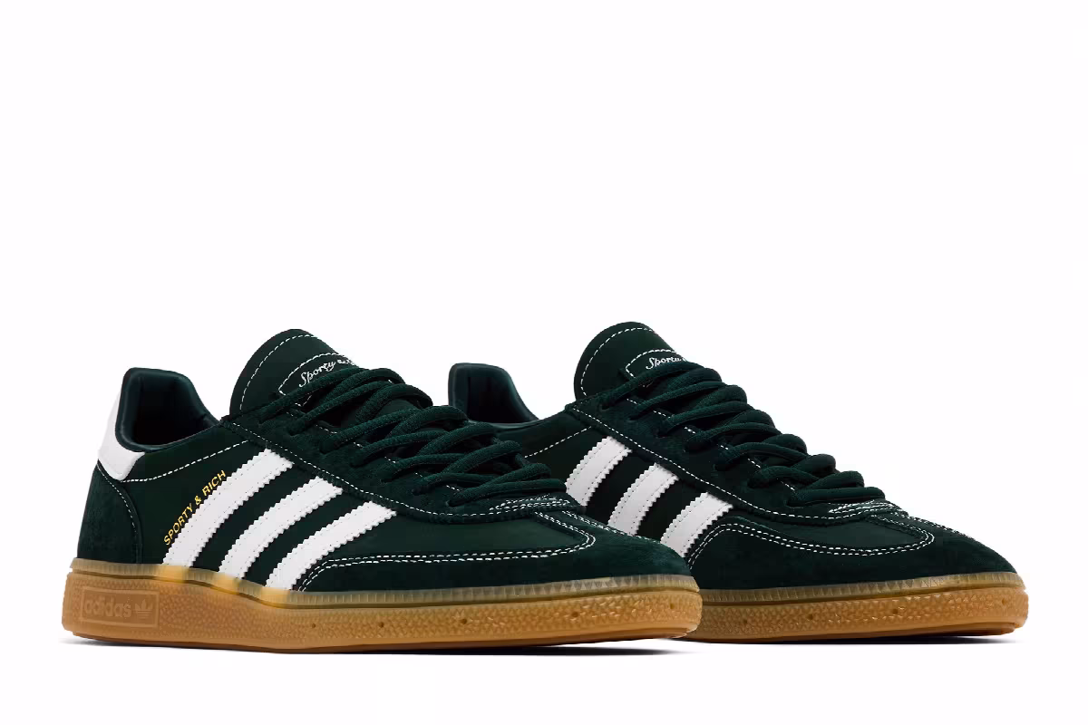 Sporty & Rich x adidas Handball Spezial Dark Green, view 9