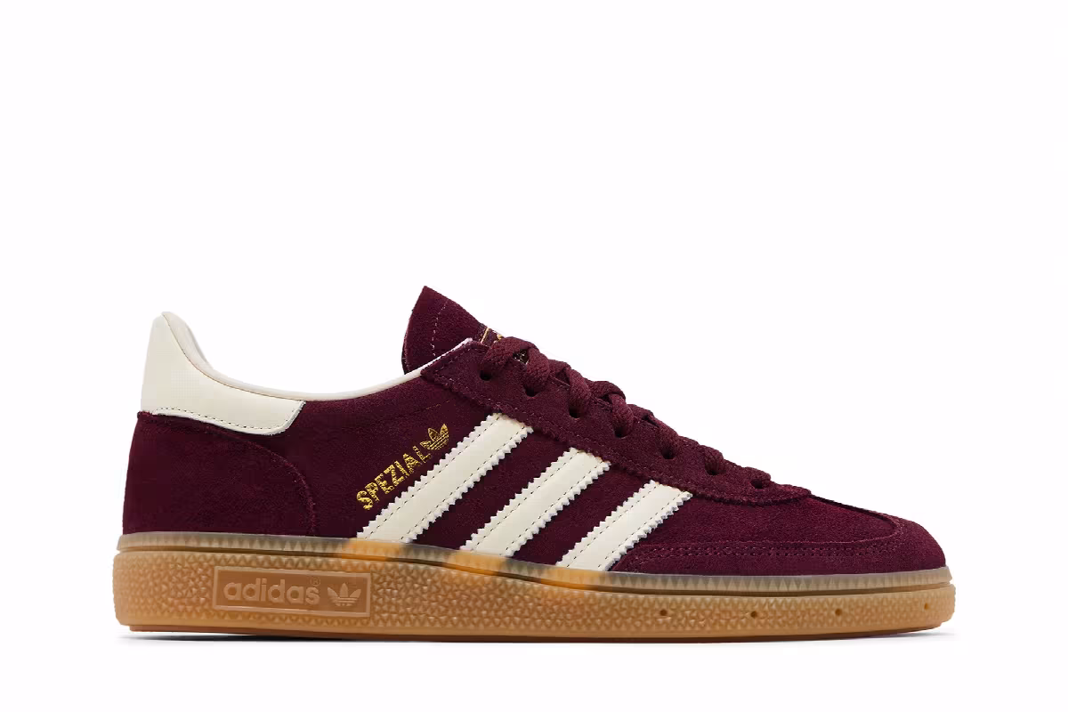 adidas Women's Handball Spezial Maroon Cream, view 2