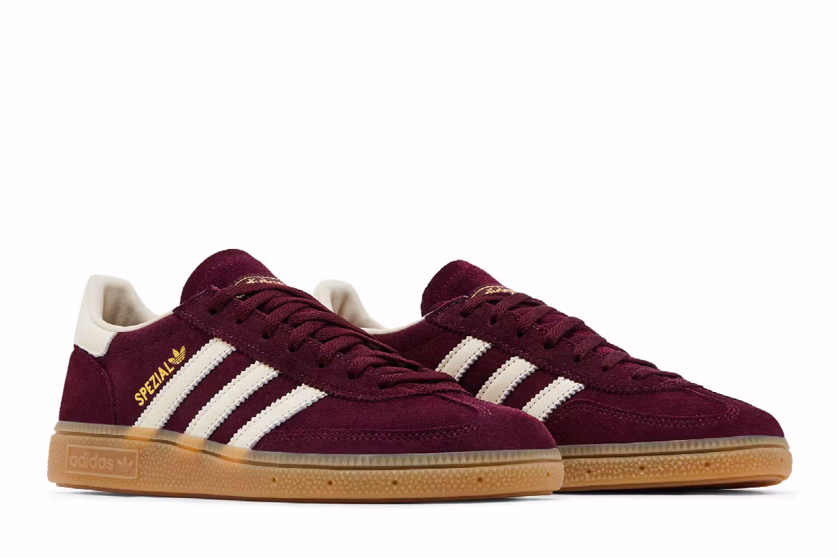 adidas Women's Handball Spezial Maroon Cream, view 9
