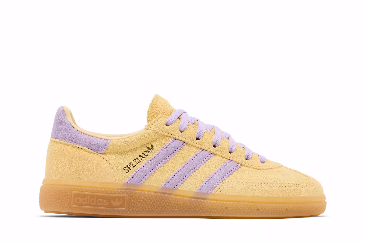 adidas Women's Handball Spezial Orange Tint Powder Plum, view 2