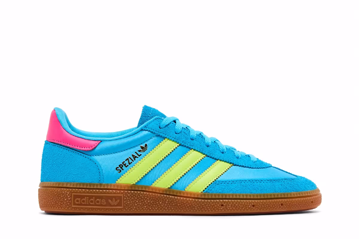 adidas Women's Handball Spezial Sky Rush Solar Yellow Satin, view 2