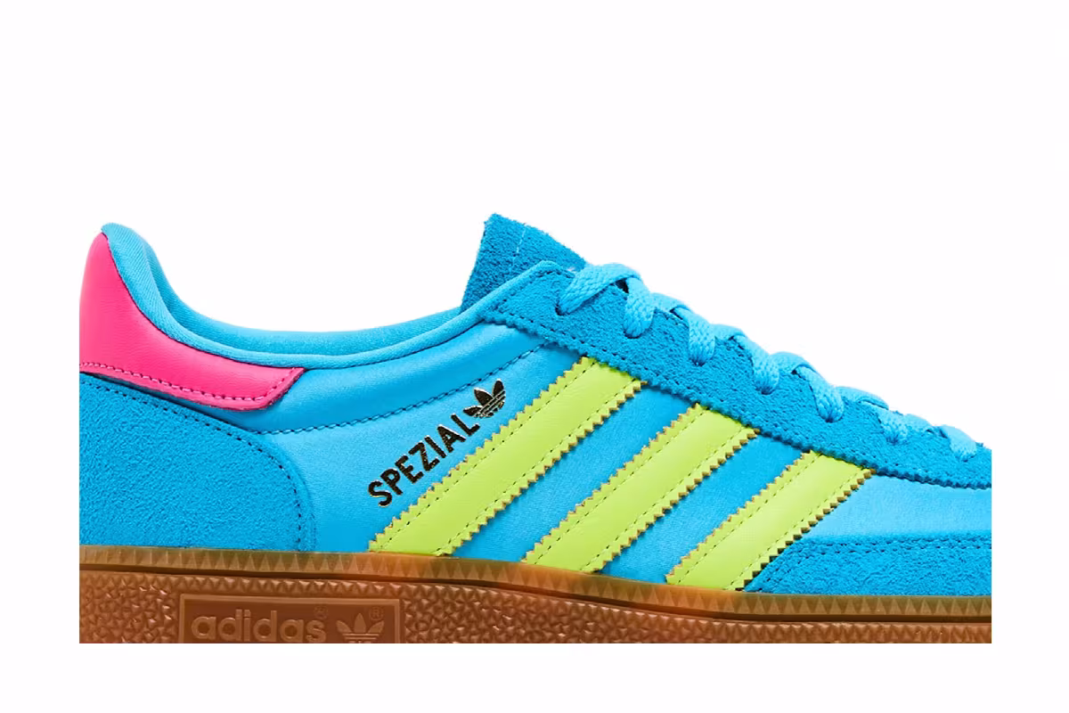 adidas Women's Handball Spezial Sky Rush Solar Yellow Satin, view 3