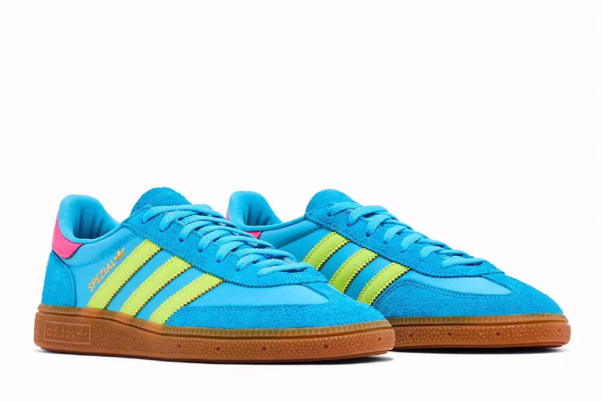 adidas Women's Handball Spezial Sky Rush Solar Yellow Satin, view 9