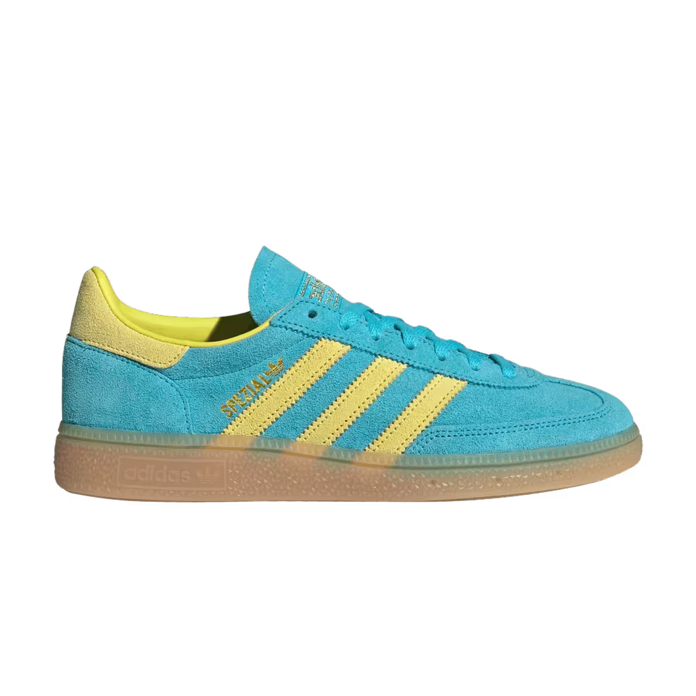 adidas Women's Handball Spezial Blue Glow Bright Yellow
