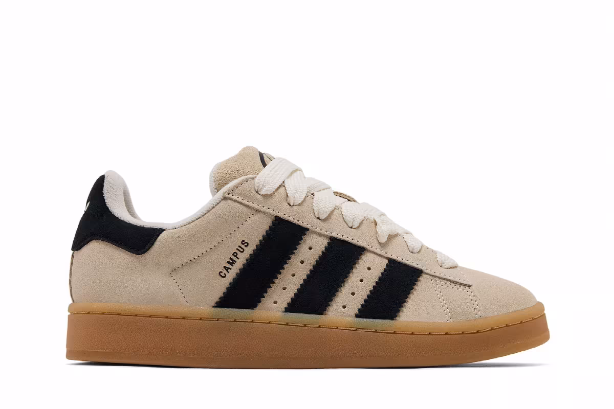 adidas Campus 00s Cream Gum Black, view 2