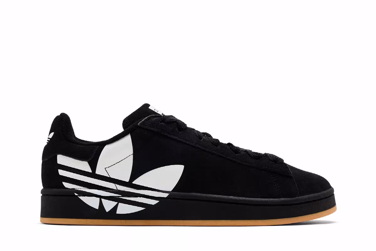 adidas Campus 00s Trefoil - Black White Gum, view 2