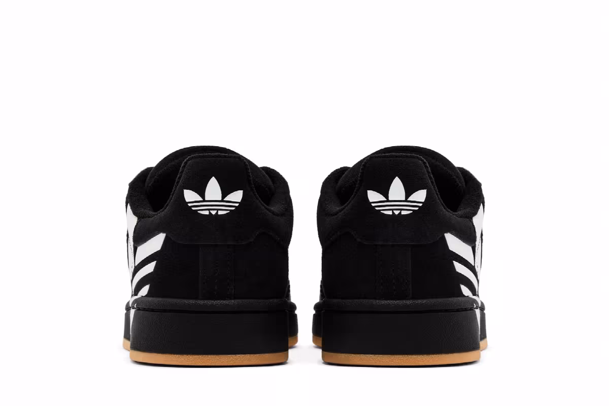 adidas Campus 00s Trefoil - Black White Gum, view 7