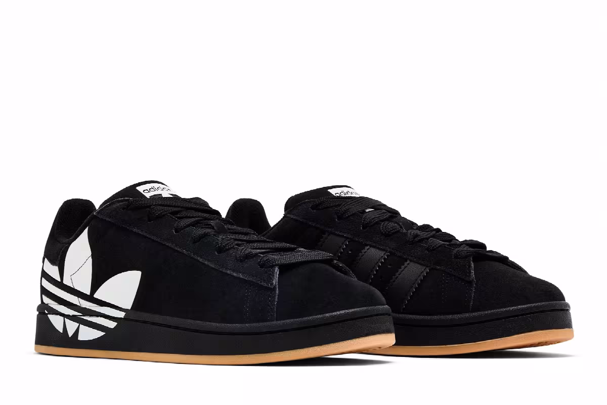 adidas Campus 00s Trefoil - Black White Gum, view 9