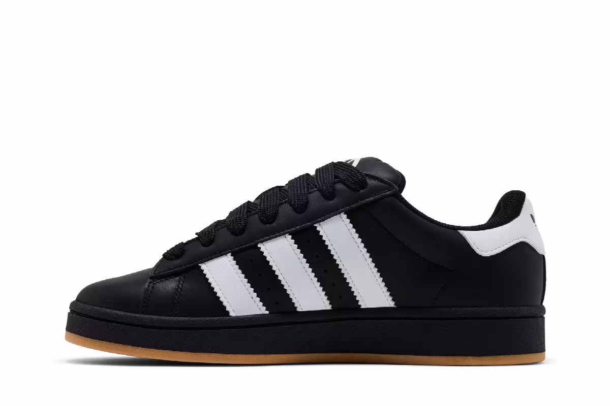 adidas Campus 00s Core Black Leather Gum, view 4