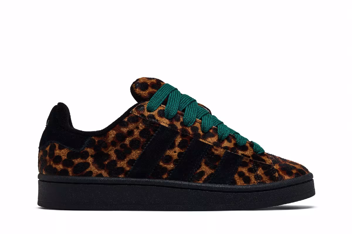 adidas Women's Campus 00s Cheetah Pack - Collegiate Green, view 2