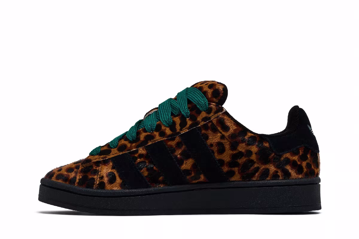 adidas Women's Campus 00s Cheetah Pack - Collegiate Green, view 4