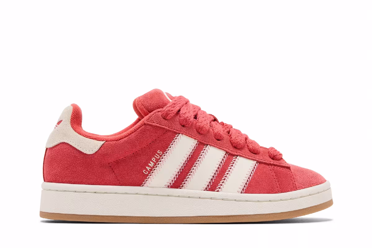 adidas Women's Campus 00s Crew Red White, view 2