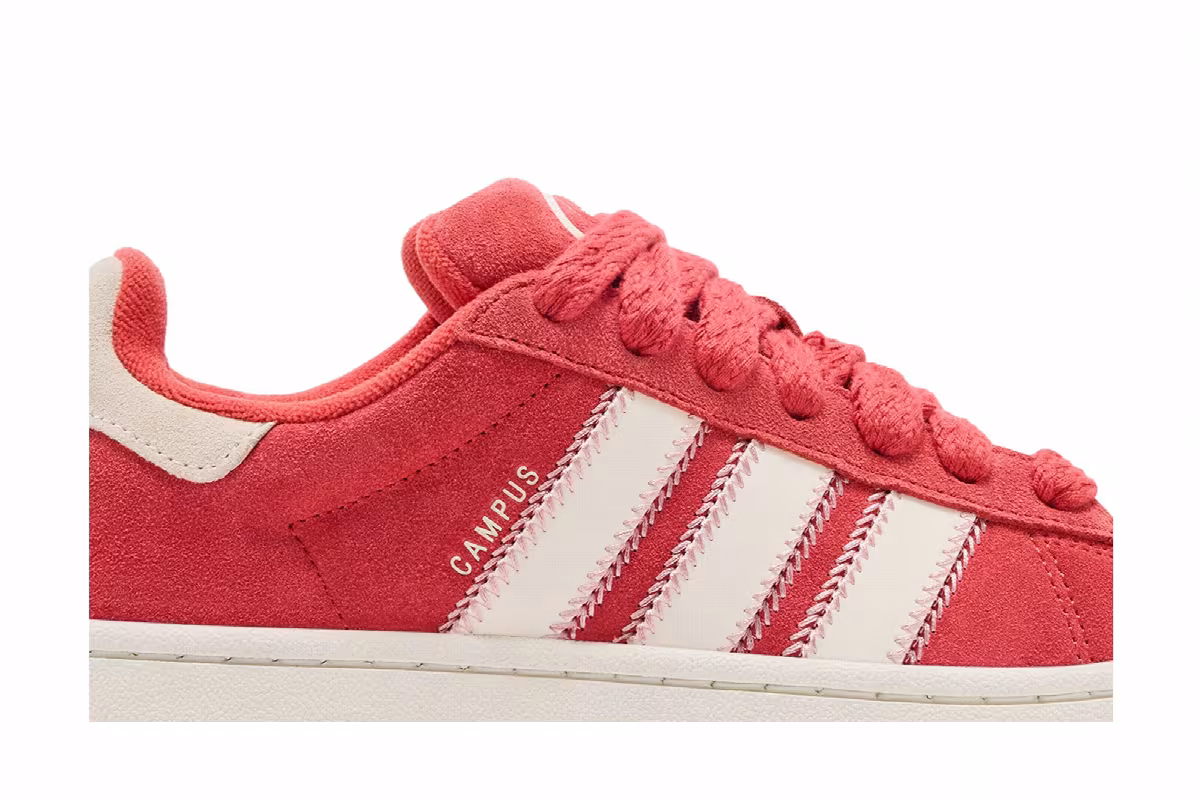 adidas Women's Campus 00s Crew Red White, view 3