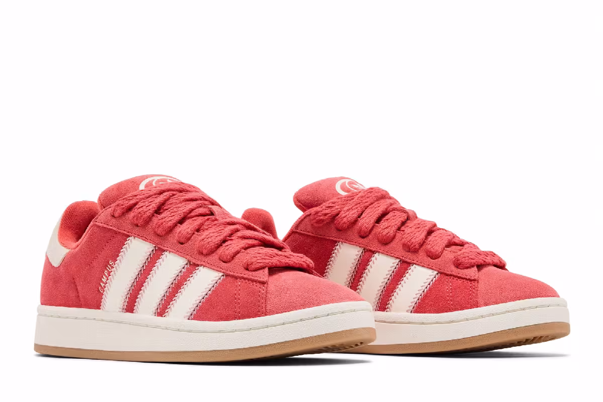 adidas Women's Campus 00s Crew Red White, view 9
