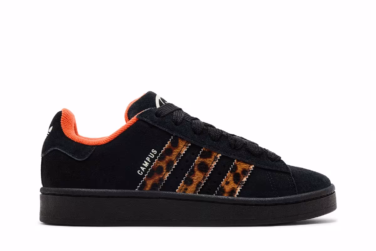 Adidas Women's Campus 00s Cheetah Stripes - Black, view 2