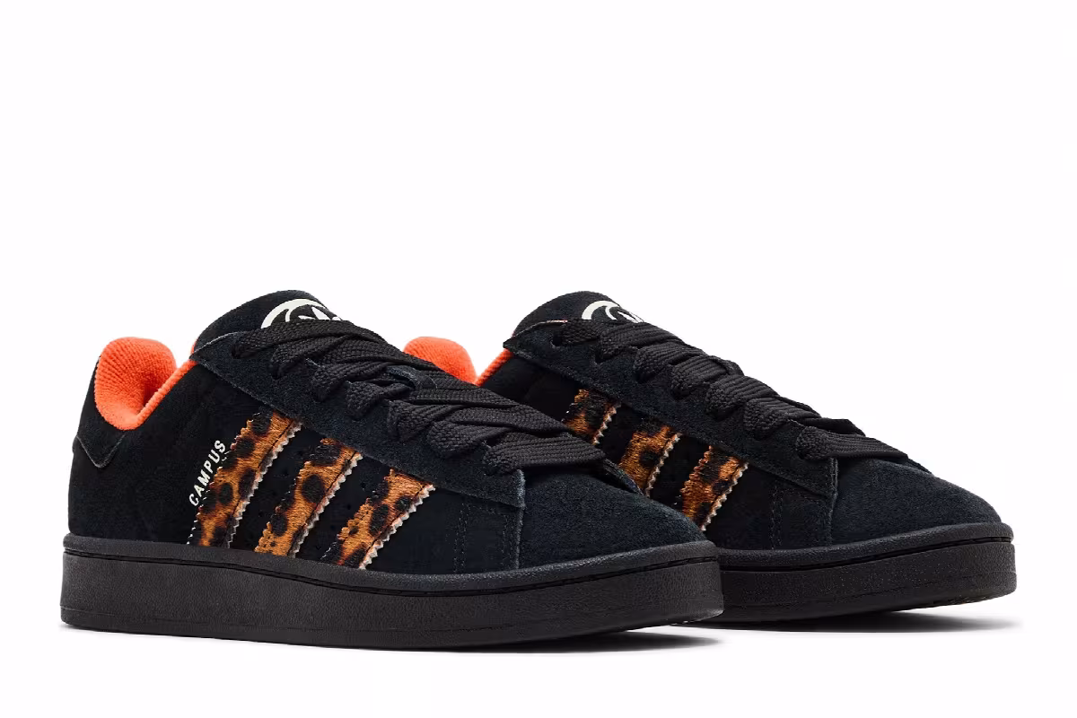 Adidas Women's Campus 00s Cheetah Stripes - Black, view 9