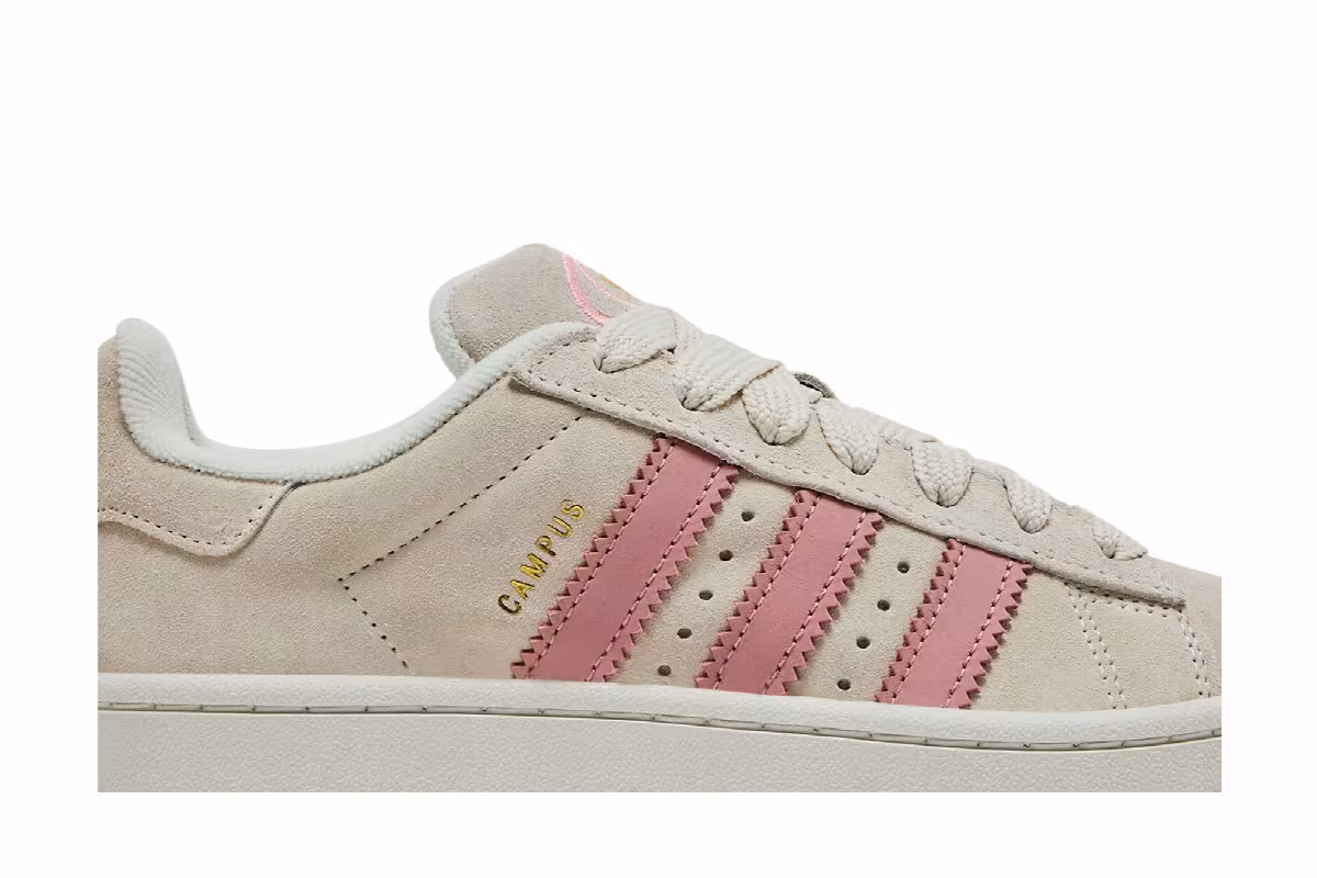 adidas Women's Campus 00s Cream White Wonder Mauve, view 3